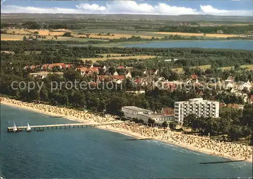 Timmendorfer Strand Strandpartie Seeschloesschen Fliegeraufnahme Kat. Timmendorfer Strand