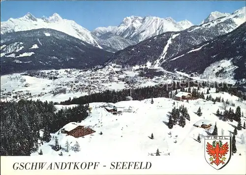 Seefeld Tirol Gschwandtkopf Fliegeraufnahme Kat. Seefeld in Tirol