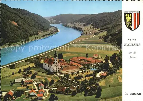 Engelhartszell Donau Oberoesterreich Abtei Engelzell Fliegeraufnahme Kat. Engelhartszell