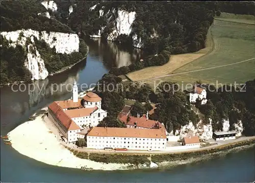 Kelheim Kloster Weltenburg Donaudurchbruch Fliegeraufnahme Kat. Kelheim Donau