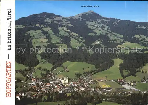 Hopfgarten Brixental Hohe Salve Fliegeraufnahme Kat. Hopfgarten im Brixental