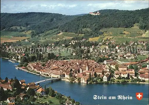 Stein Rhein Schloss Hohenklingen Fliegeraufnahme Kat. Stein Rhein