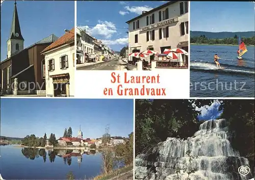 Saint Laurent en Grandvaux Eglise Ski nautique Hotel du Gommerge Cascade Eventail Herisson Kat. Saint Laurent en Grandvaux