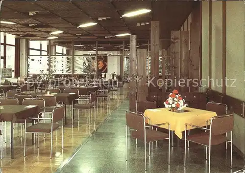 Schoeneck Vogtland FDGB Erholungsheim Karl Marx Restaurant Kat. Schoeneck Vogtland