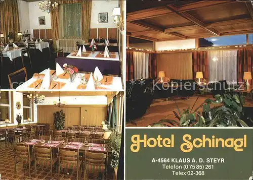 Klaus Pyhrnbahn Hotel Schinagl Kat. Klaus an der Pyhrnbahn