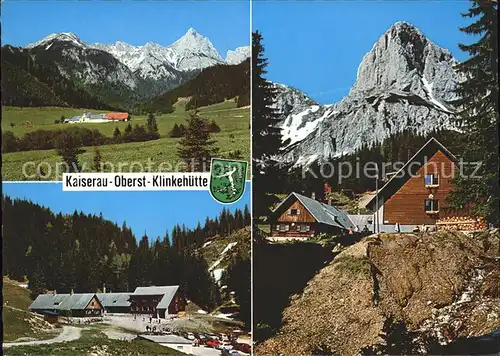 Admont Steiermark Kaiserau Alpenschloessl Oberst Klinke Huette Kat. Admont