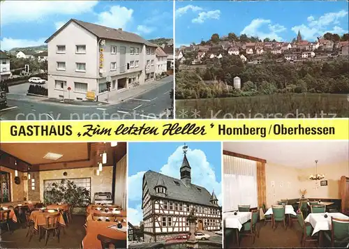 Homberg Ohm Gasthaus Zum letzten Heller Kat. Homberg (Ohm)