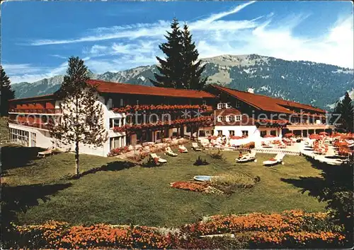 Sonthofen Oberallgaeu Sport  und Kurhotel Allgaeuer Berghof Nebenhaus Alpe Eck Kat. Sonthofen