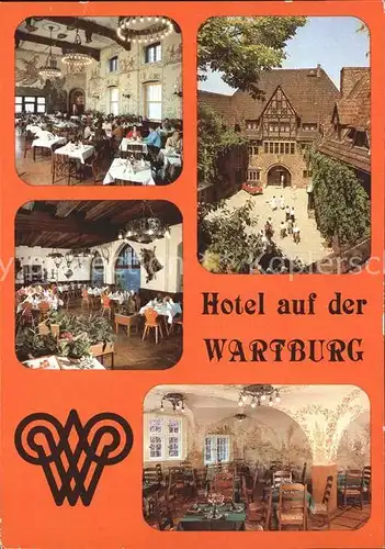 Wartburg Eisenach Hotel Speiserestaurant Jaegerrestaurant Jaegerzimmer  Kat. Eisenach