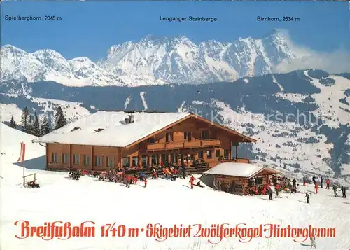 Saalbach Hinterglemm Breitfussalm Zwoelferkogel Kat. Saalbach Hinterglemm