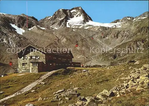 Stubaital Dresdner Huette Schaufelspitze Stubaier Wildspitze Kat. Neustift im Stubaital