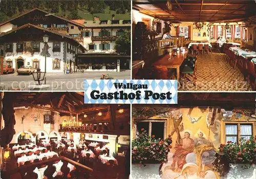 Wallgau Hotel Gasthof Post Kat. Wallgau