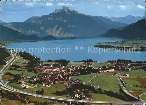 Mondsee Salzkammergut Schafberg Autobahn Salzburg Wien  Kat. Mondsee