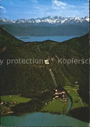 Walchensee Kraftwerk Bayernwerk Tiroler Alpen Kochelsee Altjoch Kat. Kochel a.See