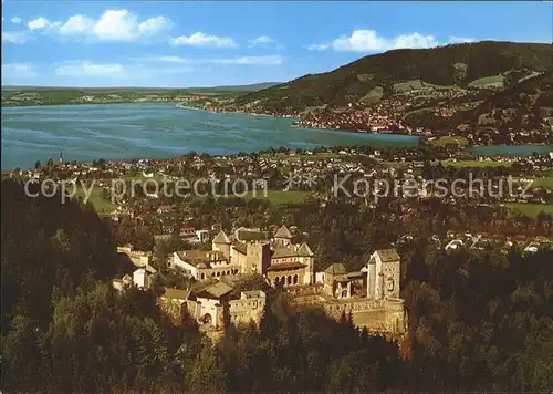 Tegernsee Ringbergschloss Fliegeraufnahme Kat. Tegernsee