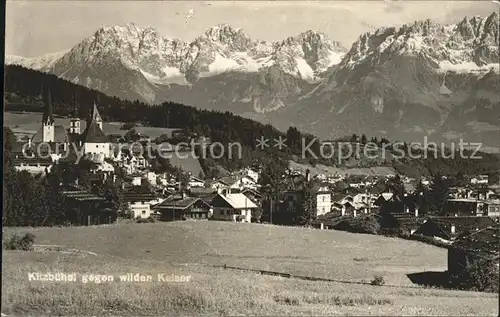 Kitzbuehel Tirol mit wilden Kaiser Kat. Kitzbuehel