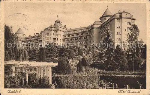 Karlsbad Eger Boehmen Hotel Imperial Kat. Karlovy Vary