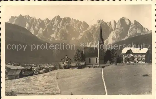 Gosau Oberoesterreich mit Donnerkogel Kat. Gosau Salzkammergut