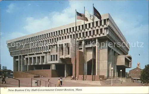 Boston Massachusetts City Hall Government Center Kat. Boston