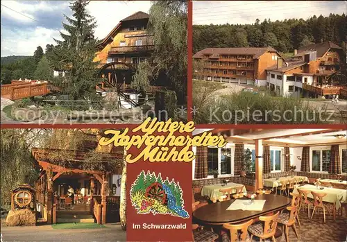 Unterreichenbach Calw Untere Kapfenhardter Muehle Hotel Kat. Unterreichenbach