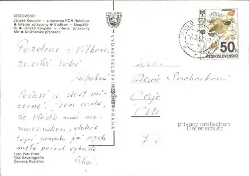 Janske Koupele ve Slezsku Vitkovsko Kat. Bad Johannisbrunn