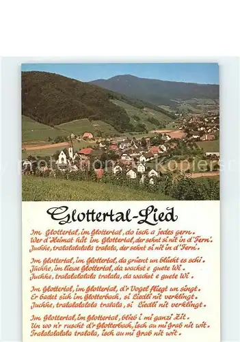 Glottertal Lied Kat. Glottertal Schwarzwald