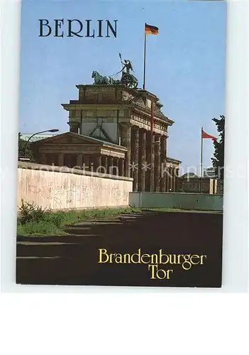 Berlin Brandenburger Tor Kat. Berlin