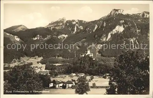 Aschau Chiemgau Burg Hohenaschau Kampenwand Kat. Aschau i.Chiemgau