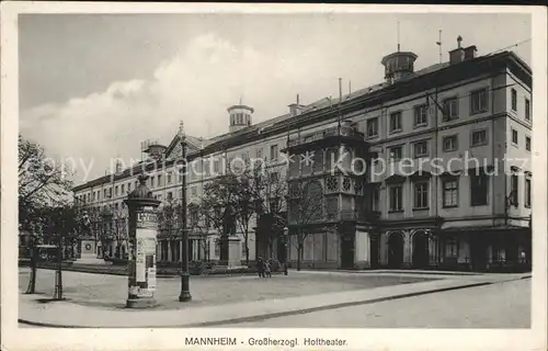 Mannheim Grossherzogliches Hoftheater  Kat. Mannheim