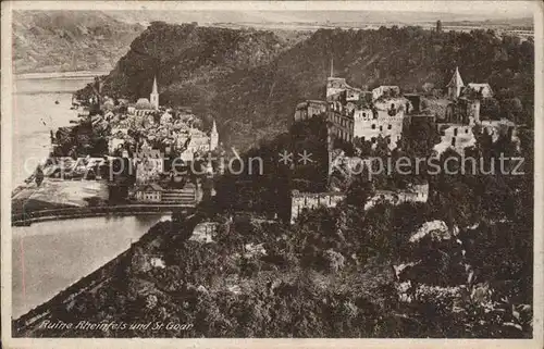 St Goar Ruine Rheinfels Kat. Sankt Goar