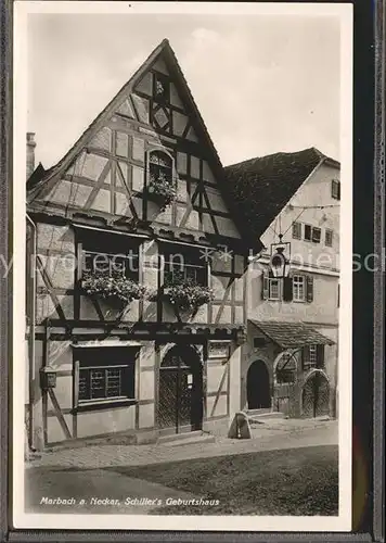 Marbach Neckar Schiller s Geburtshaus Kat. Marbach am Neckar