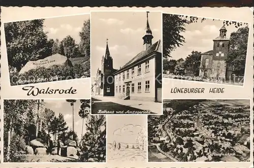 Walsrode Lueneburger Heide Rathaus Amtsgericht Hermann Loens Grab Siebensteinhaeuser  Kat. Walsrode