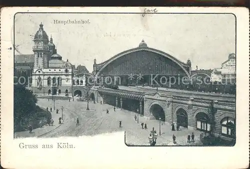 Koeln Rhein Hauptbahnhof  Kat. Koeln