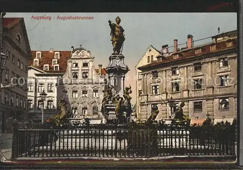 Augsburg Augustusbrunnen Kat. Augsburg