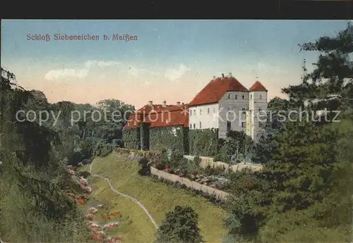 Meissen Elbe Sachsen Schloss Siebeneichen Kat. Meissen