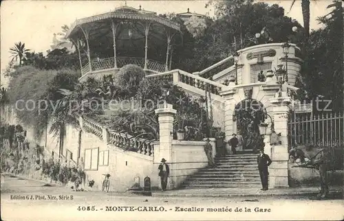 Monte Carlo Escalier montee de la Gare Kat. Monte Carlo