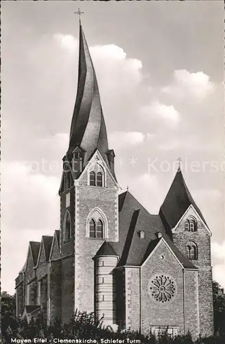 Mayen Clemenskirche Schiefer Turm  Kat. Mayen