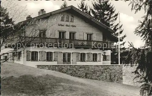 Hofbieber Wanderheim Lothar Mai Huette Oberbernhardserkoepfe Kat. Hofbieber