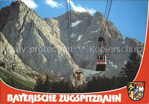 Zugspitze Bayerische Zugspitzbahn Seilbahn  Kat. Garmisch Partenkirchen