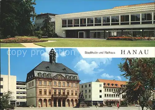 Hanau Main Stadthalle Rathaus Kat. Hanau