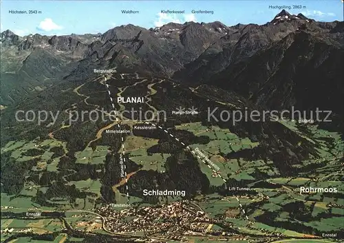 Schladming Obersteiermark Rohrmoos Dachstein Tauernregion Fliegeraufnahme Kat. Schladming