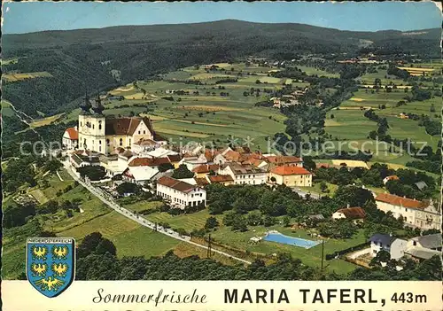 Maria Taferl Fliegeraufnahme Basilika  Kat. Maria Taferl Donau