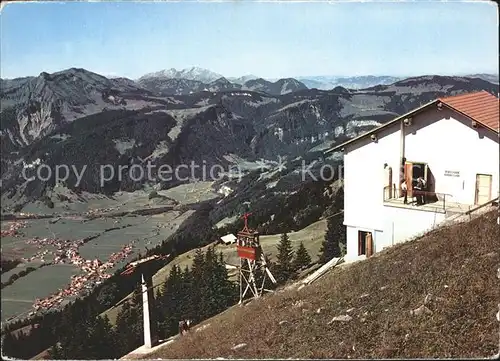 Bezau Vorarlberg Seilbahn Sonderdach Baumgartenhoehe  Kat. Bezau