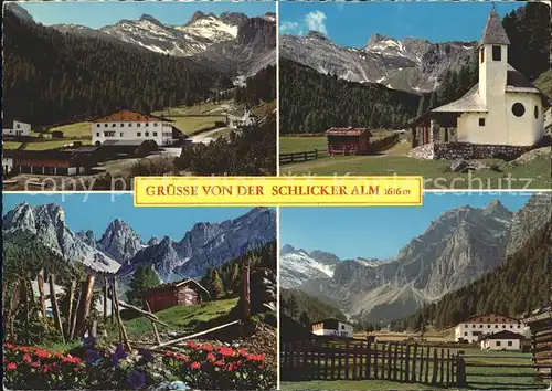 Fulpmes Tirol Schlicker Alm Stubaital  Kat. Fulpmes