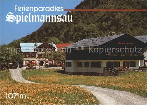 Oberstdorf Berggasthof Spielmannsau Kat. Oberstdorf