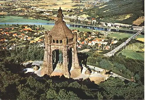 Porta Westfalica Kaiser Wilhelm Denkmal Wittekindsberg Kat. Porta Westfalica