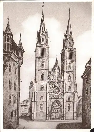 Nuernberg Lorenzkirche Mendelsohn Verlag Nr. 8 Kat. Nuernberg