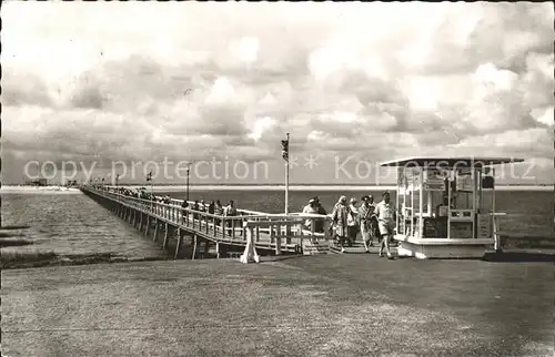 St Peter Ording Seebruecke  Kat. Sankt Peter Ording