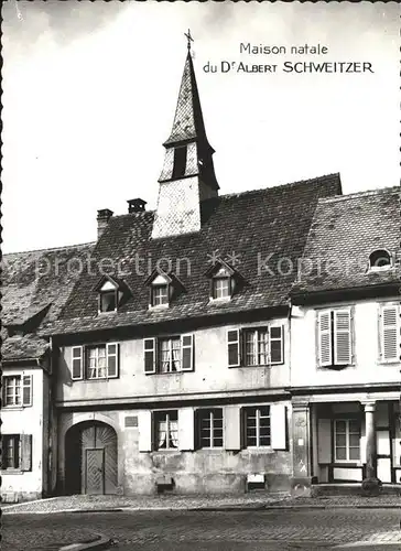 Kaysersberg Haut Rhin Maison natale Albert Schweitzer Kat. Kaysersberg