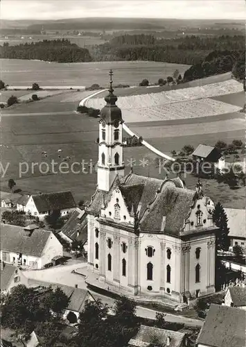 Steinhausen Bad Schussenried Wallfahrtskirche Fliegeraufnahme Kat. Bad Schussenried